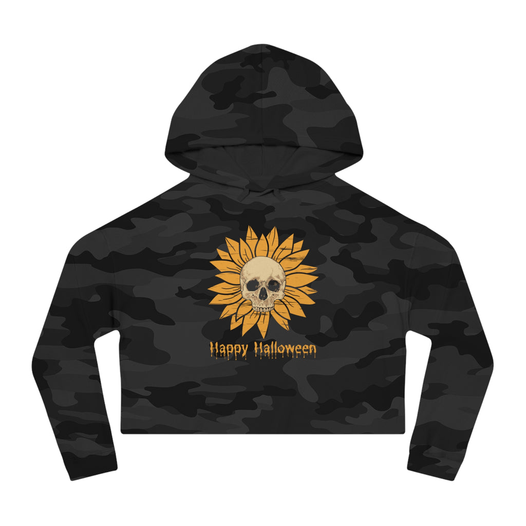 Womens Cropped Hooded Sweatshirt