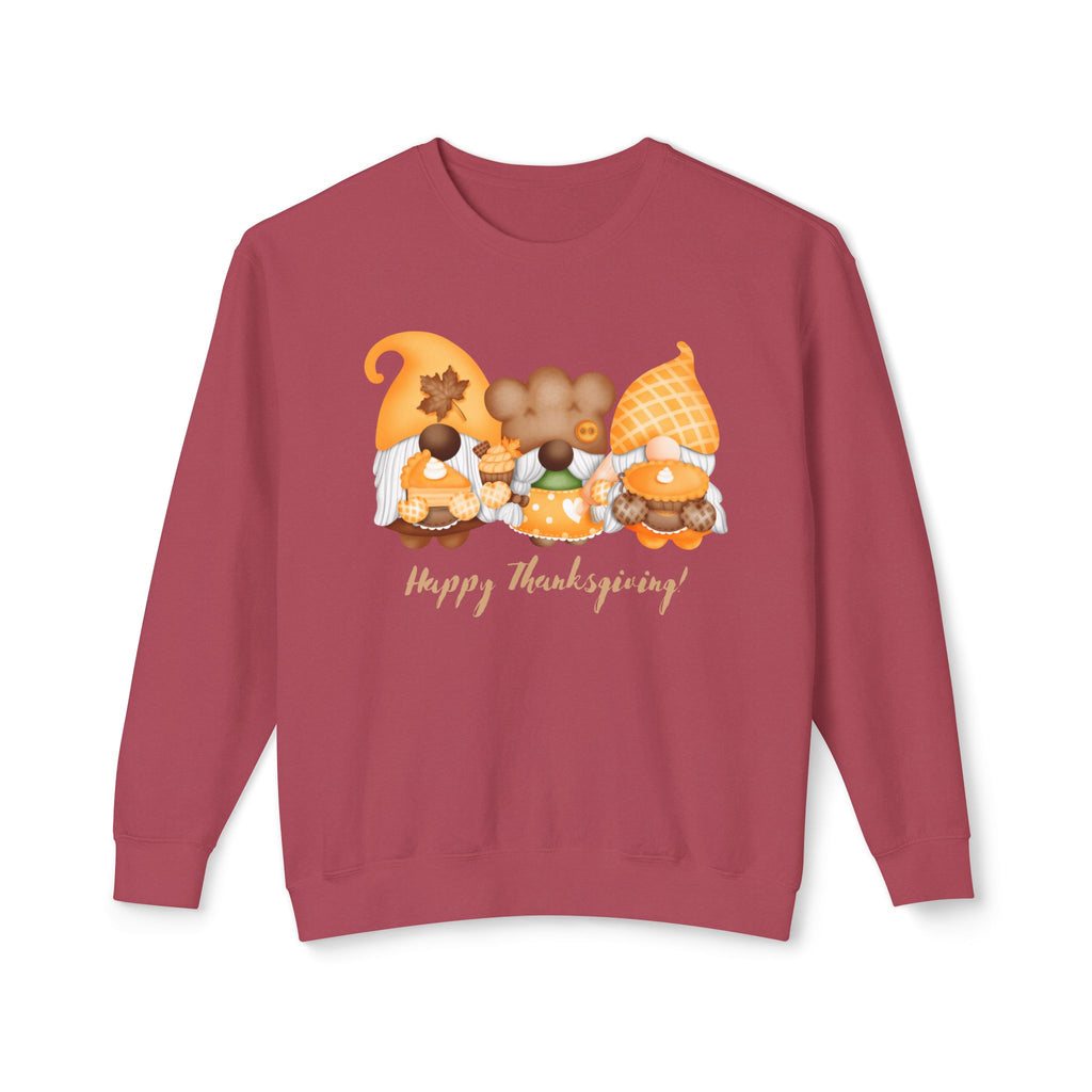 Thanksgiving Gnome Sweatshirt, Unisex Fall Crewneck Pullover, Cozy Autumn Gift, Harvest Celebration Apparel, Holiday Comfort Wear