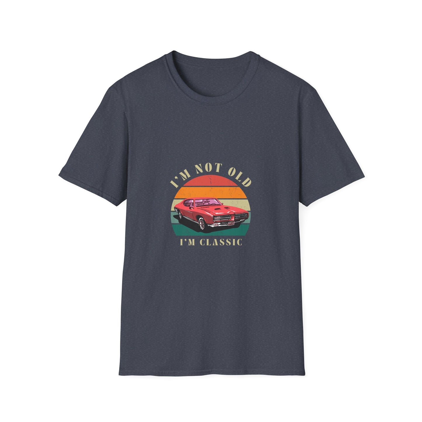 Vintage Classic Car Unisex Softstyle T-Shirt - "I'm Not Old, I'm Classic"