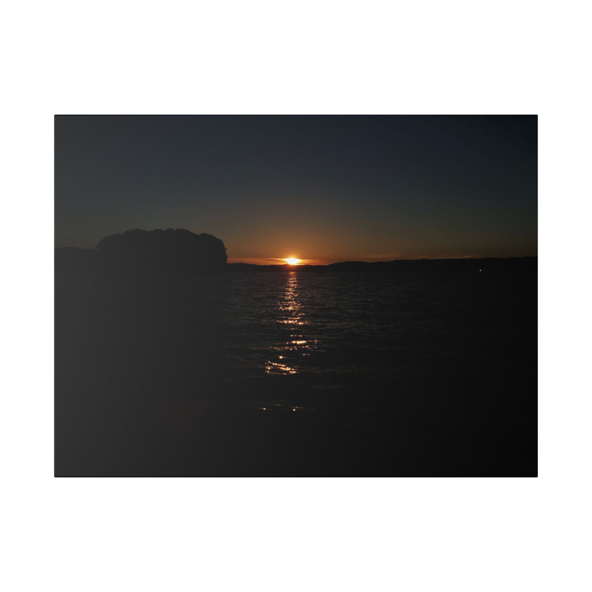 Classic Stretched Canvas - Sunset on Lake Alatoona
