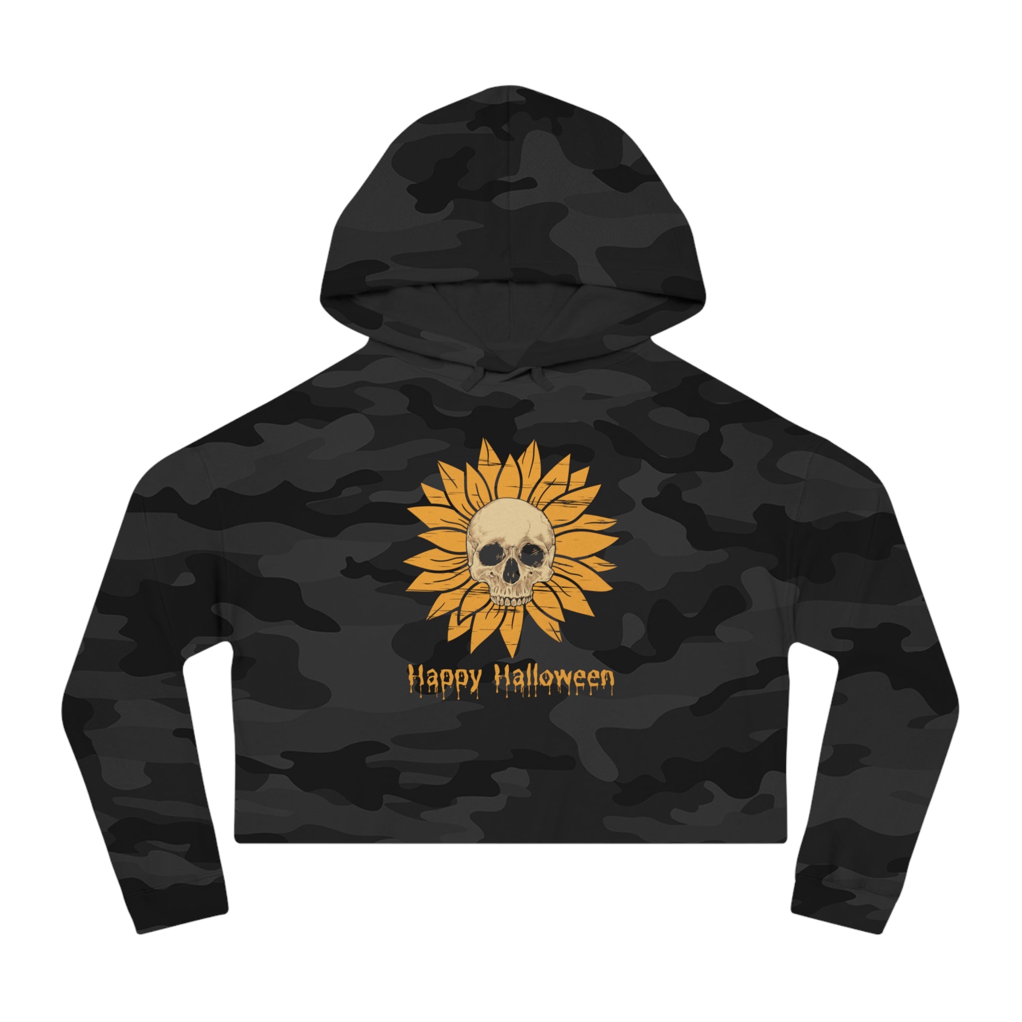 Womens Cropped Hooded Sweatshirt