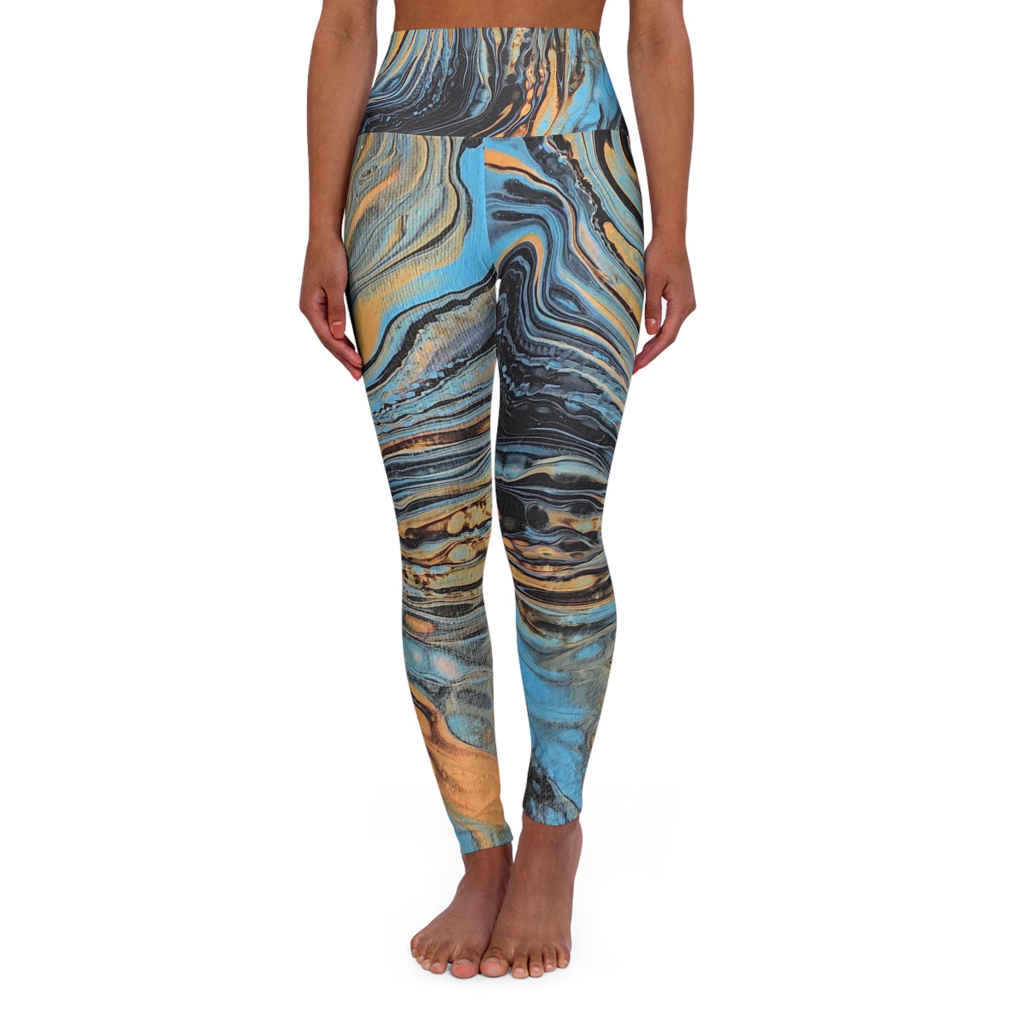 High Waisted Yoga Leggings (AOP)