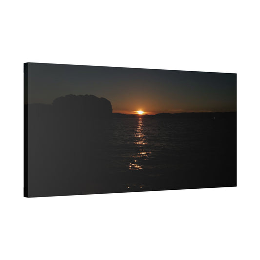 Classic Stretched Canvas - Sunset on Lake Alatoona