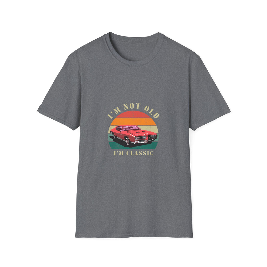 Vintage Classic Car Unisex Softstyle T-Shirt - "I'm Not Old, I'm Classic"