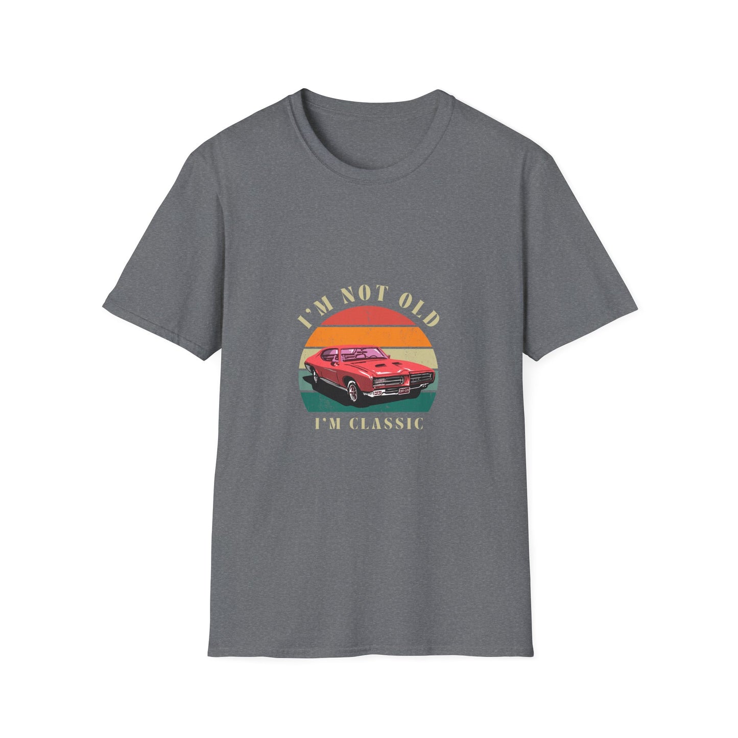 Vintage Classic Car Unisex Softstyle T-Shirt - "I'm Not Old, I'm Classic"
