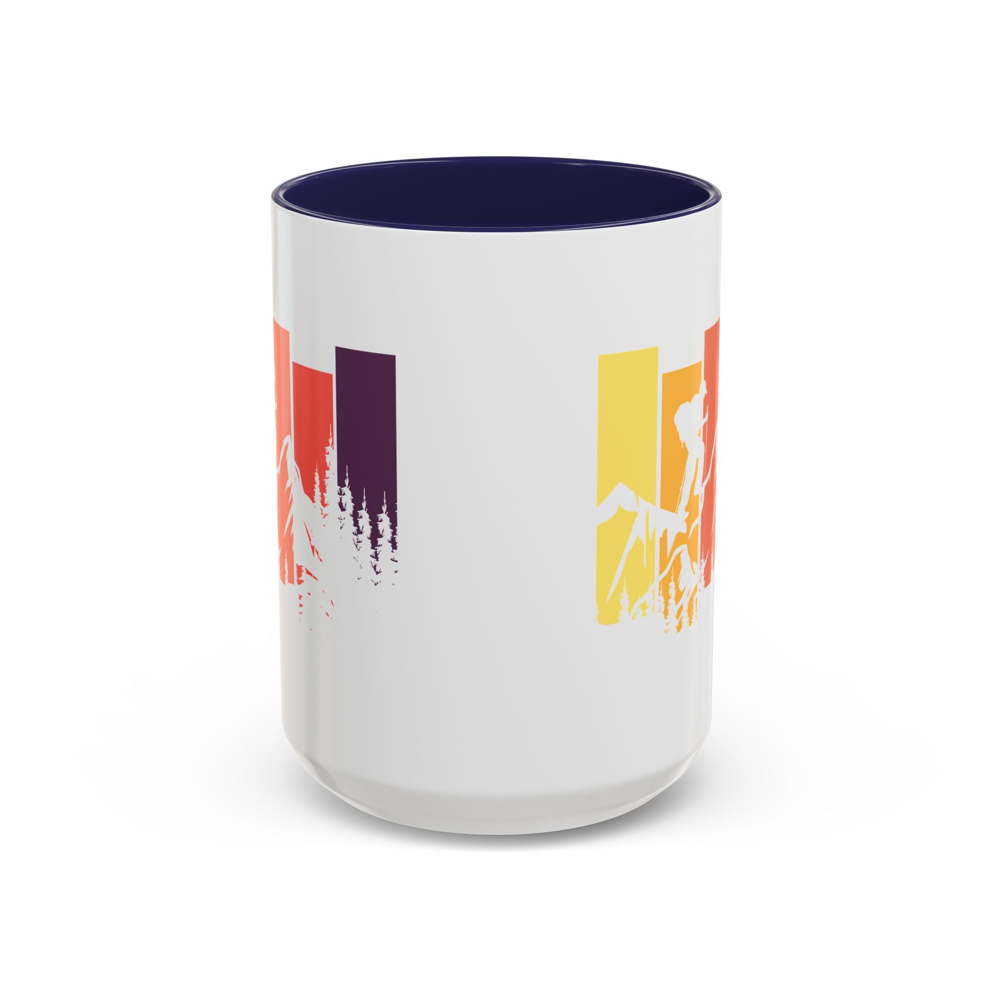 Colorful Mountain Adventure Coffee Mug, Nature Lover's Gift, Camping Mug, Hiking Coffee Cup, Outdoor Enthusiast Drinkware