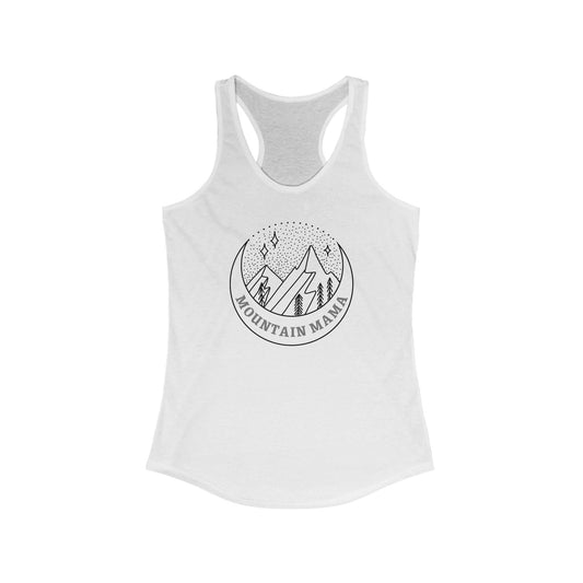 Women's Ideal Racerback Tank/Mountain Mama