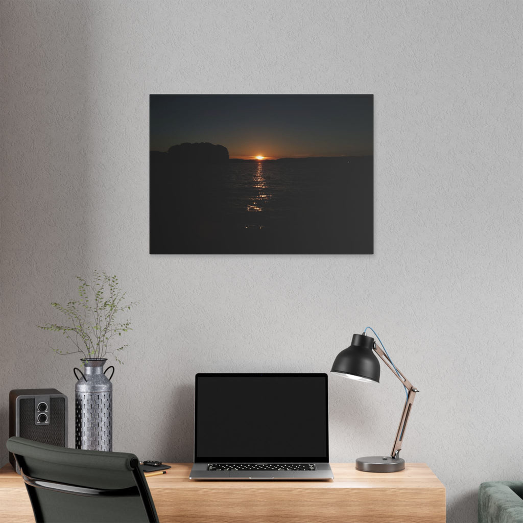 Classic Stretched Canvas - Sunset on Lake Alatoona