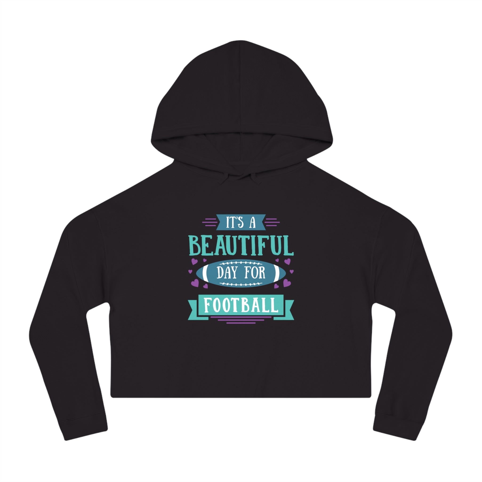 Womens Cropped Hooded Sweatshirt