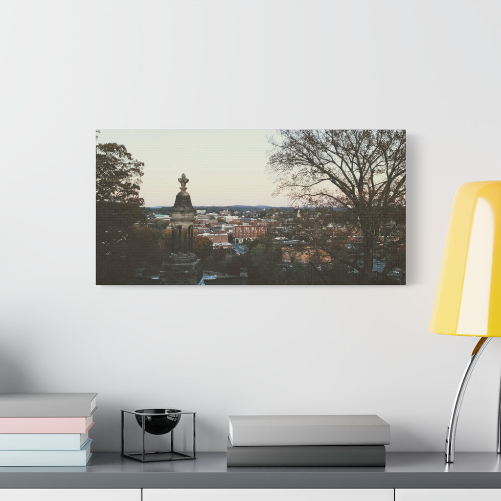 Classic Canvas - Rome, GA Cityscape in Old-Time color