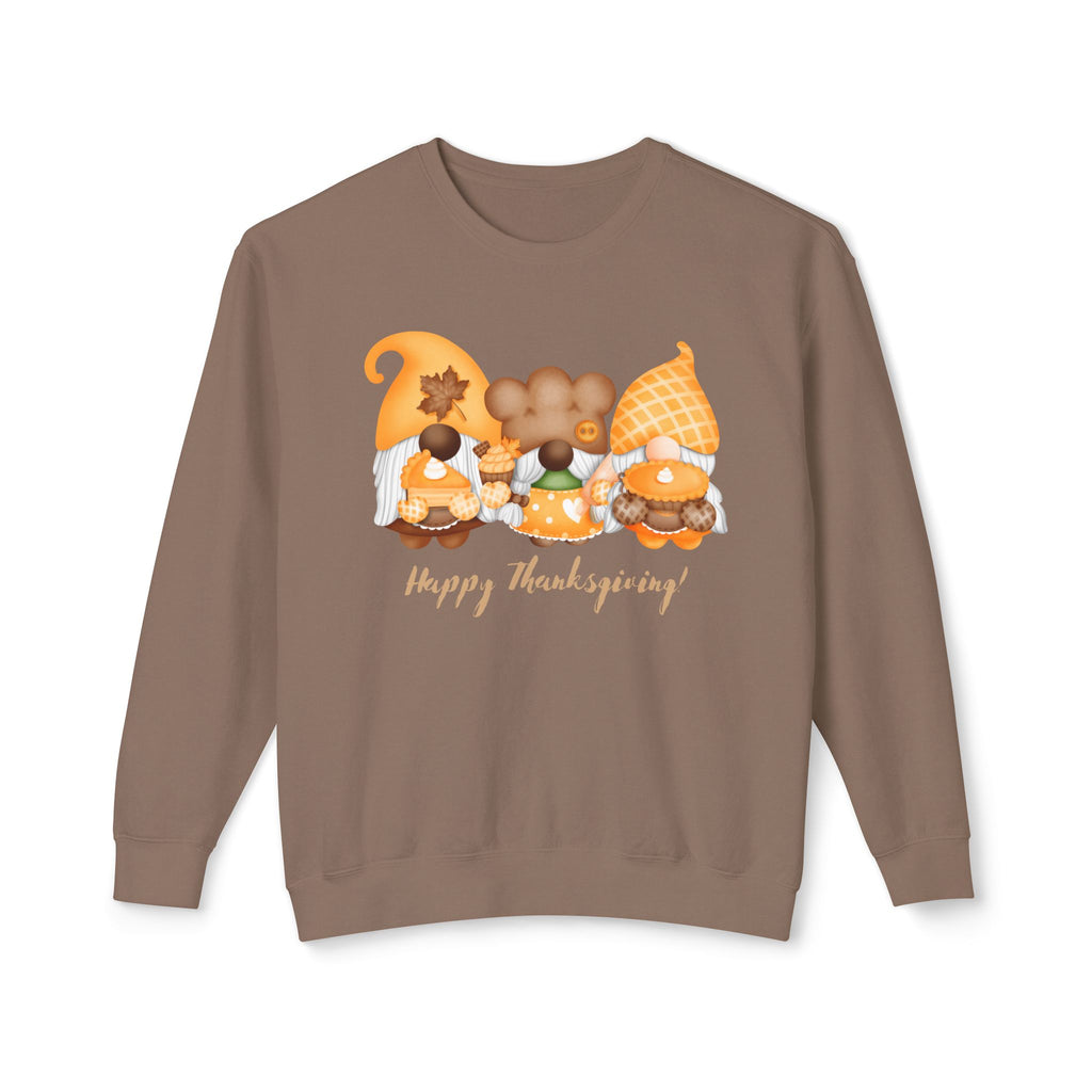 Thanksgiving Gnome Sweatshirt, Unisex Fall Crewneck Pullover, Cozy Autumn Gift, Harvest Celebration Apparel, Holiday Comfort Wear