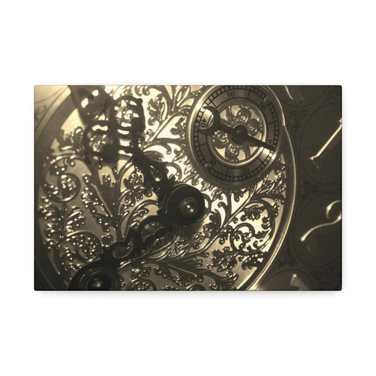 Canvas Stretched, 1.5'' - Grandfather Clock