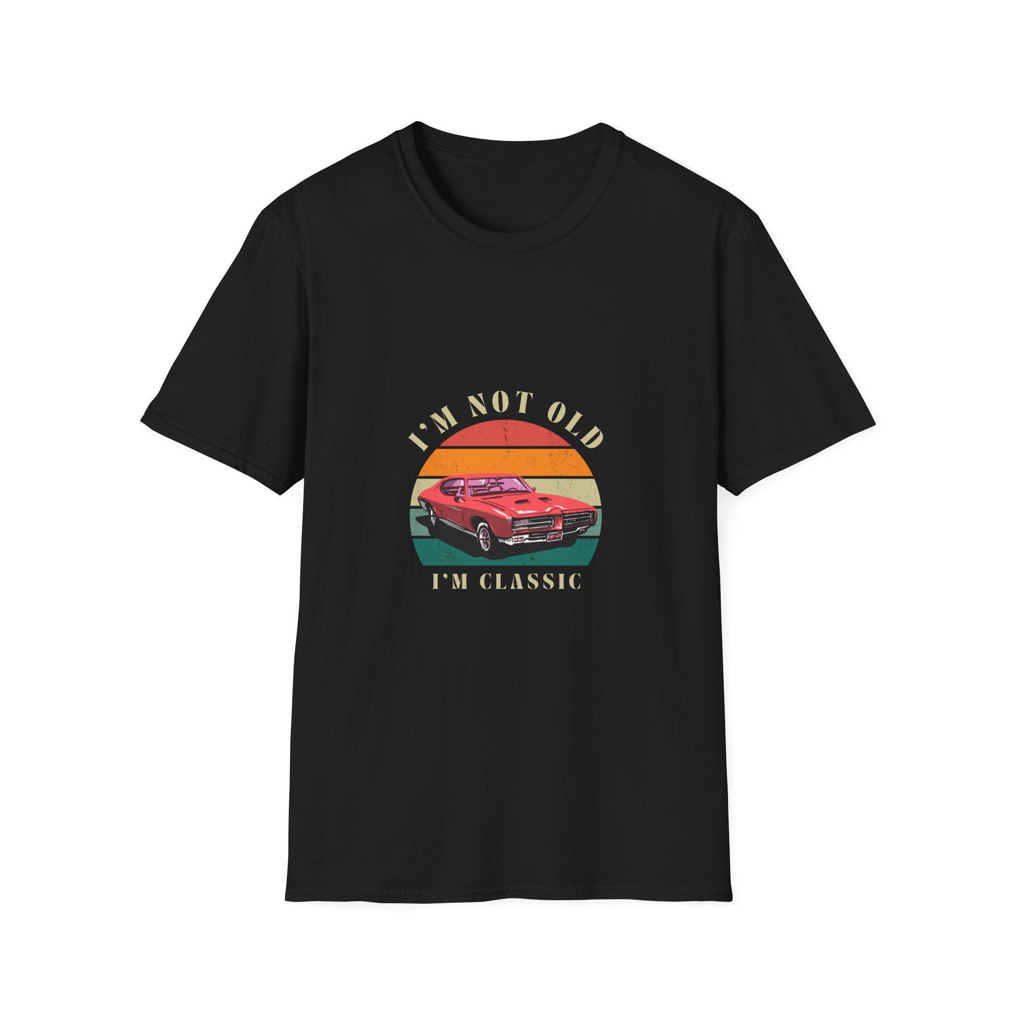 Vintage Classic Car Unisex Softstyle T-Shirt - "I'm Not Old, I'm Classic"