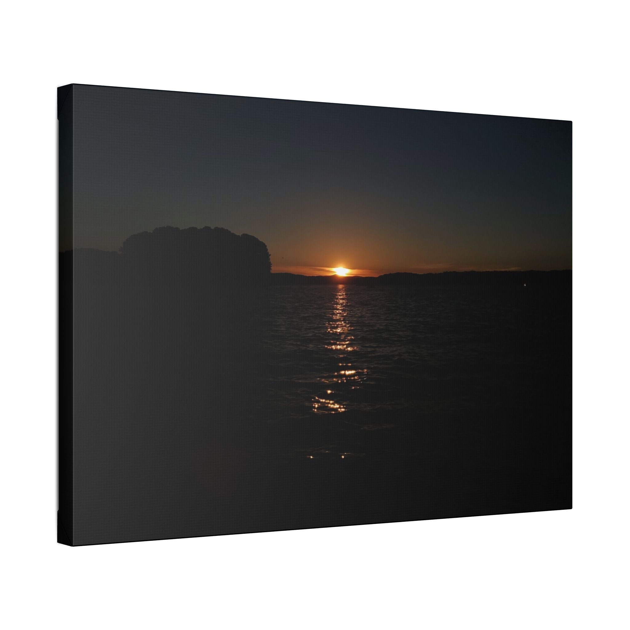 Classic Stretched Canvas - Sunset on Lake Alatoona