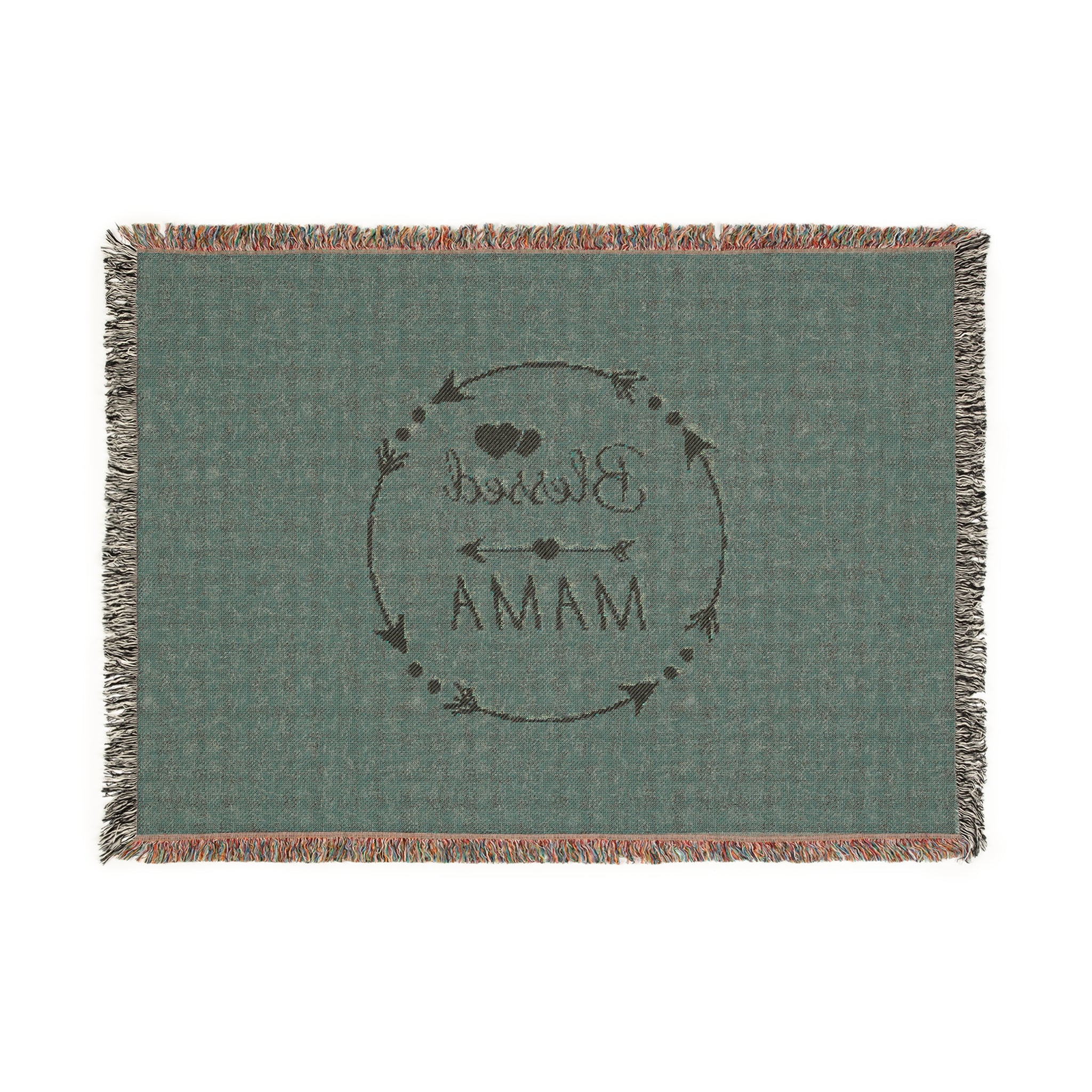 Blessed Mama Woven Blanket - Cozy Throw for Moms - Perfect Gift for Mother's Day & Celebrations