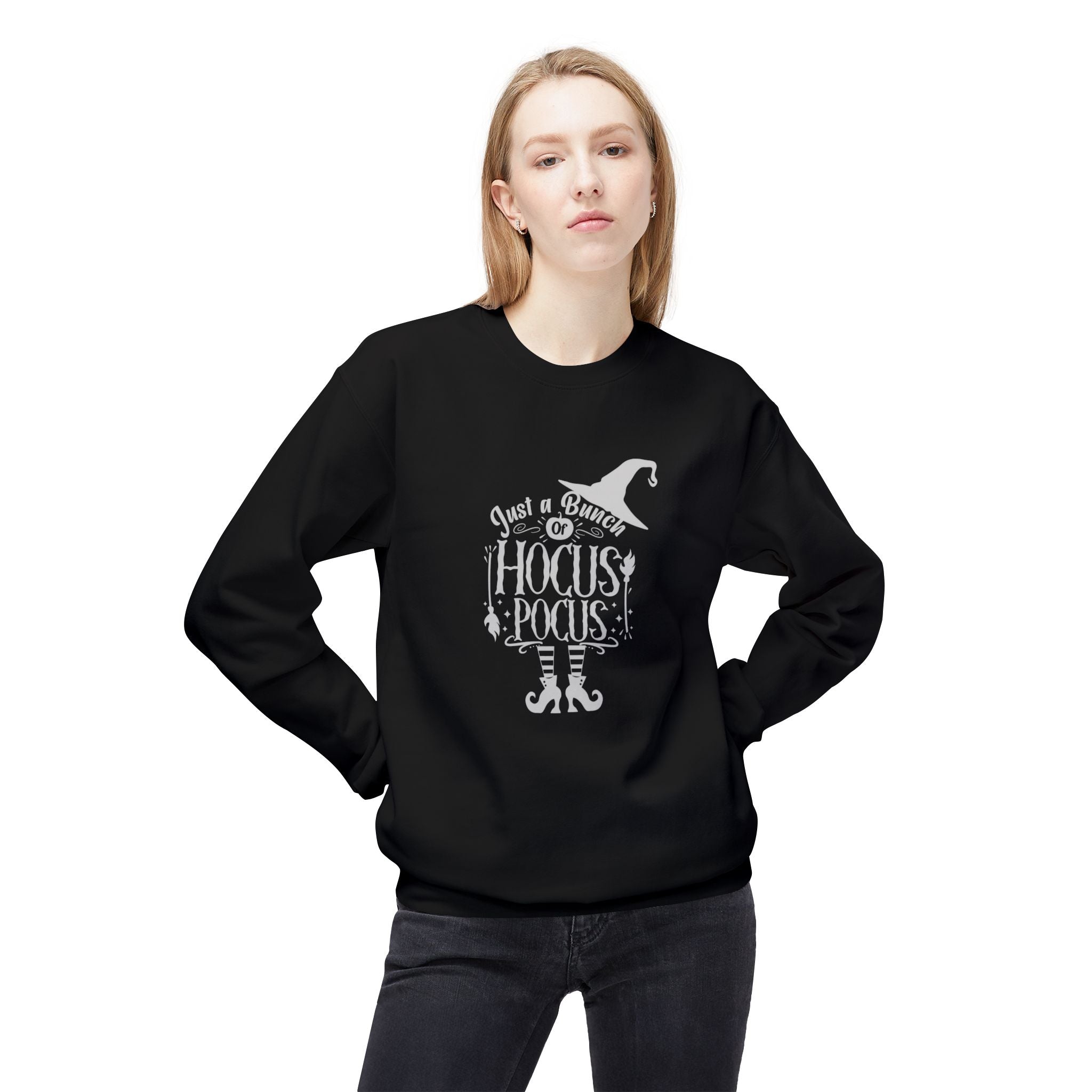 Unisex Midweight Softstyle Fleece Crewneck Sweatshirt - Hocus Pocus