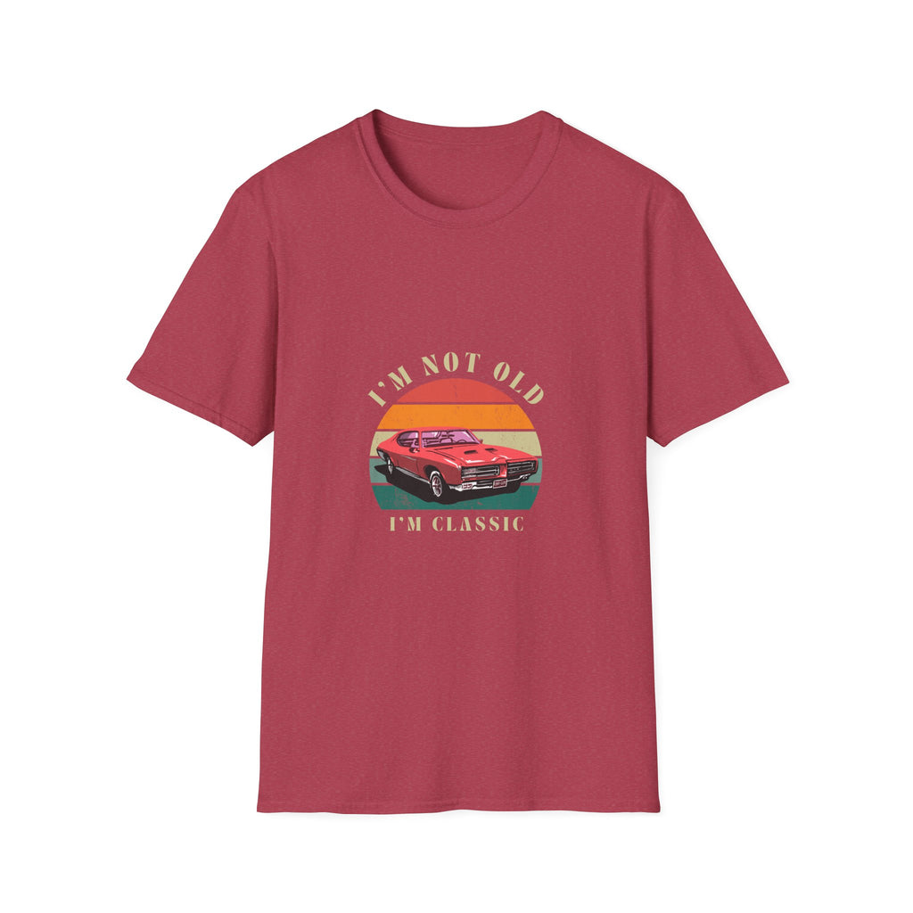 Vintage Classic Car Unisex Softstyle T-Shirt - "I'm Not Old, I'm Classic"