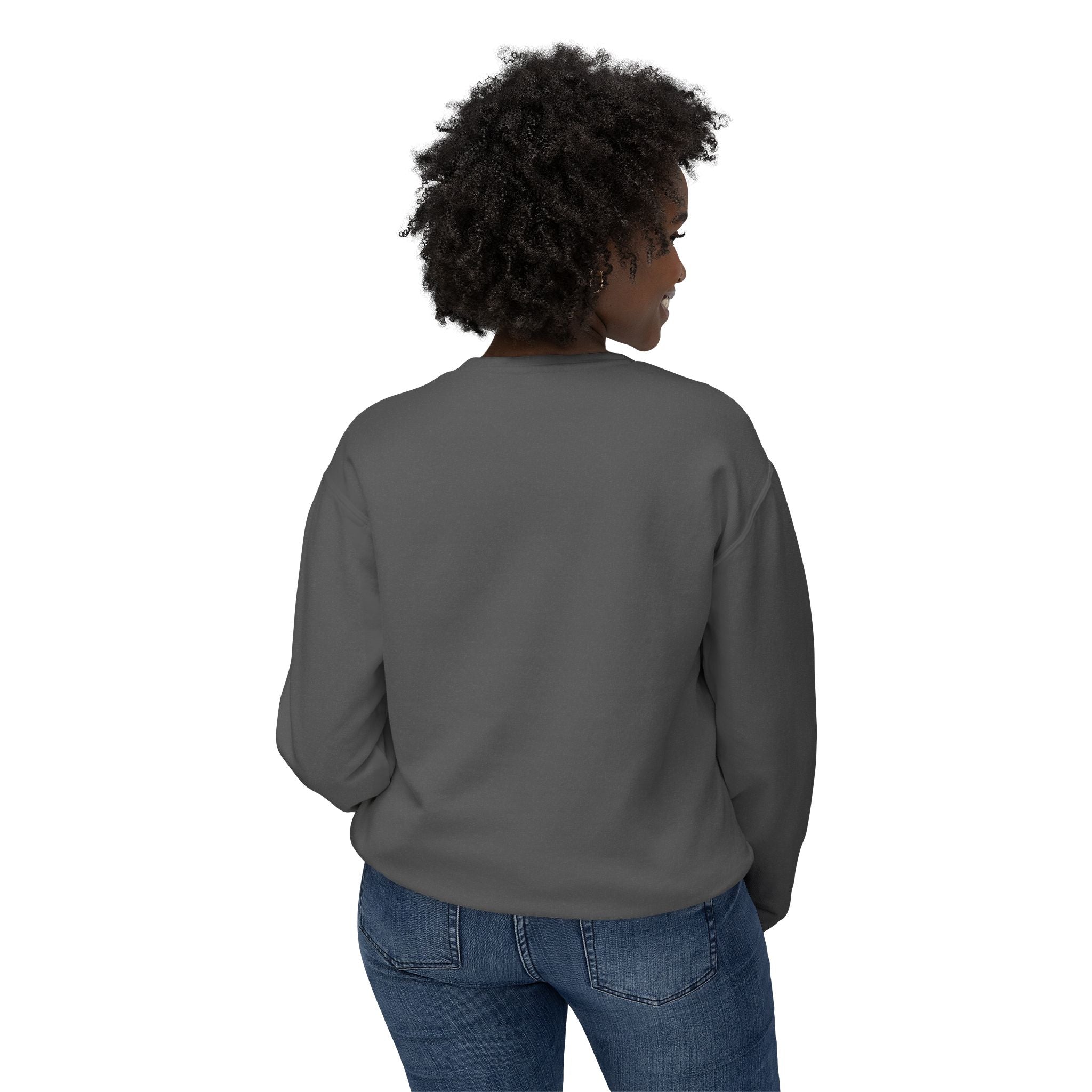 Unisex Lightweight Crewneck Sweatshirt - USA Flag