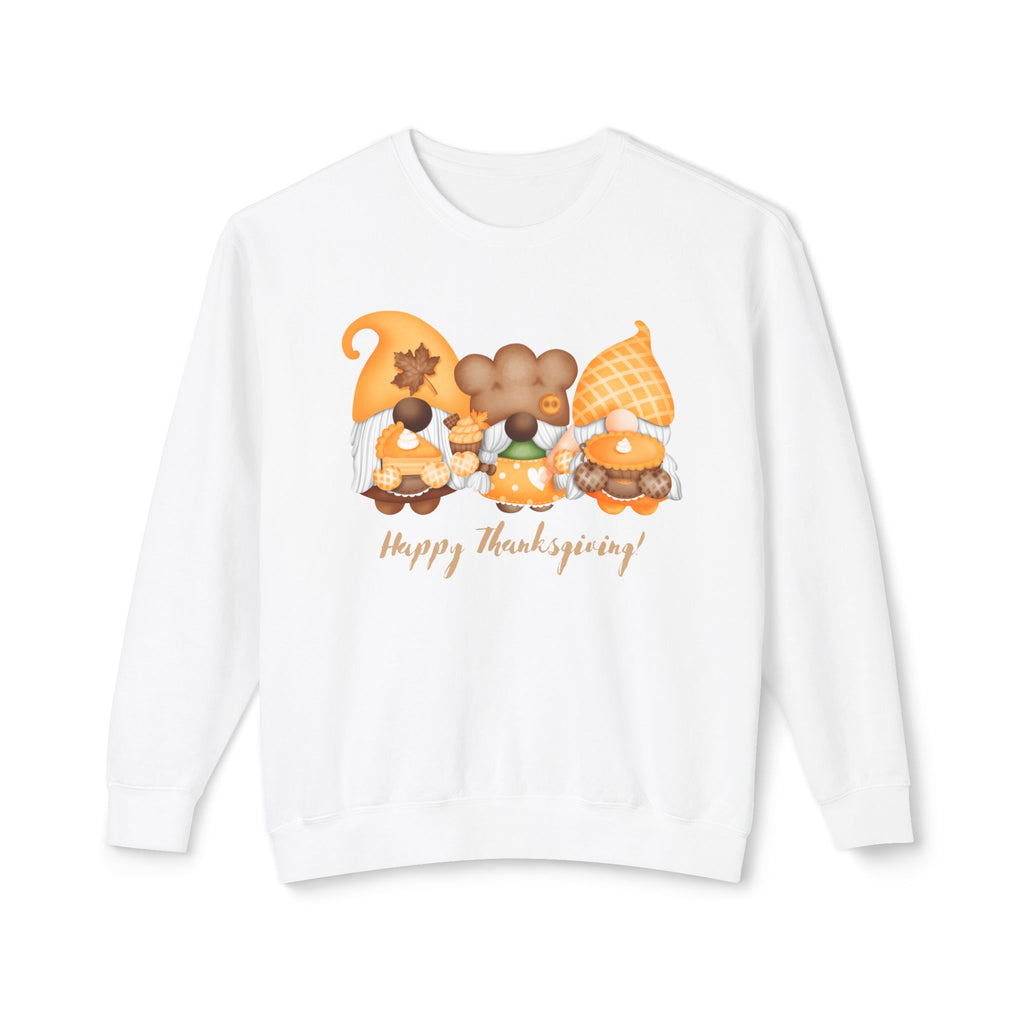 Thanksgiving Gnome Sweatshirt, Unisex Fall Crewneck Pullover, Cozy Autumn Gift, Harvest Celebration Apparel, Holiday Comfort Wear