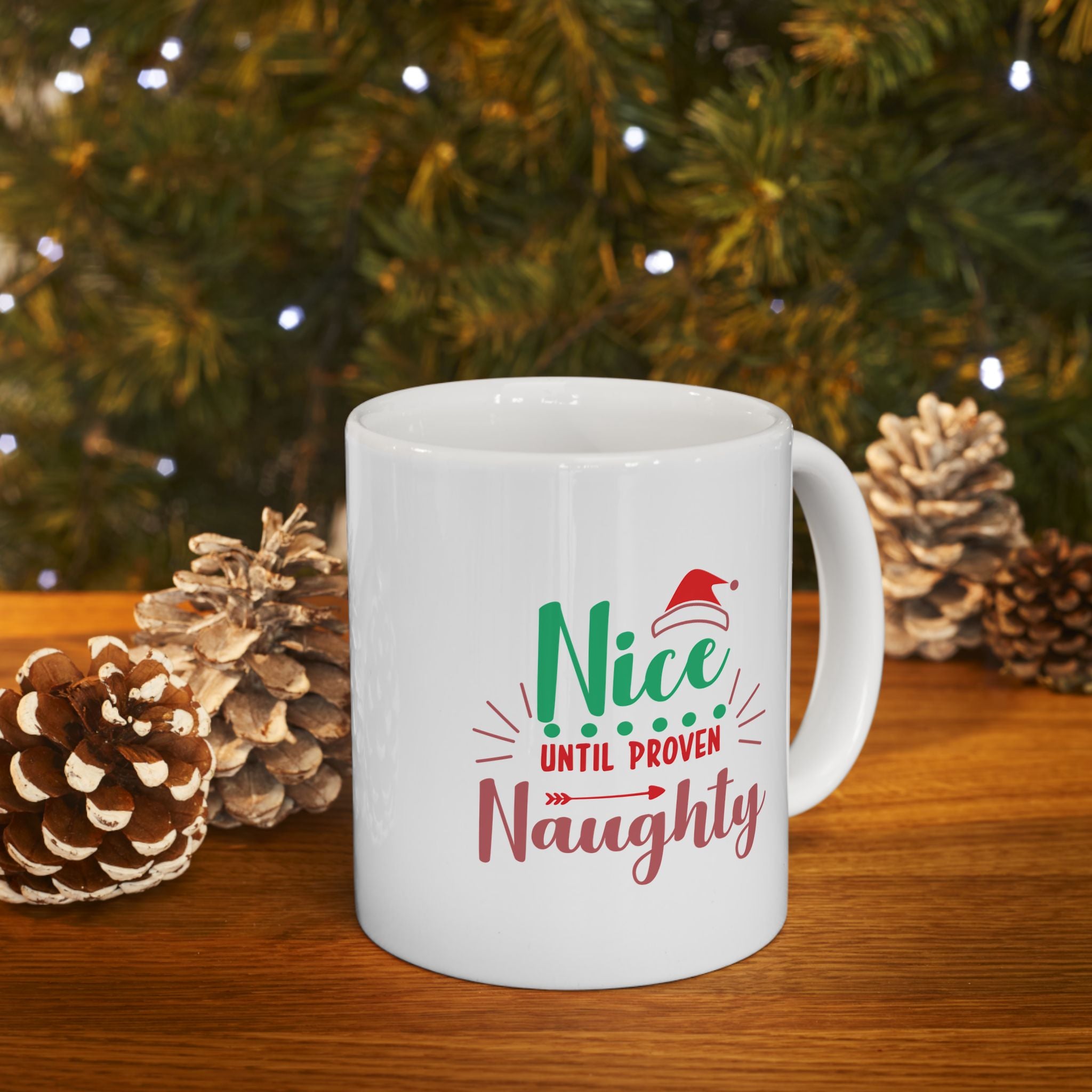 Festive Ceramic Mug - Perfect for Holiday Cheer, Great Gift for Friends & Family, Christmas, New Year Celebrations, Coffee and Tea Lovers,