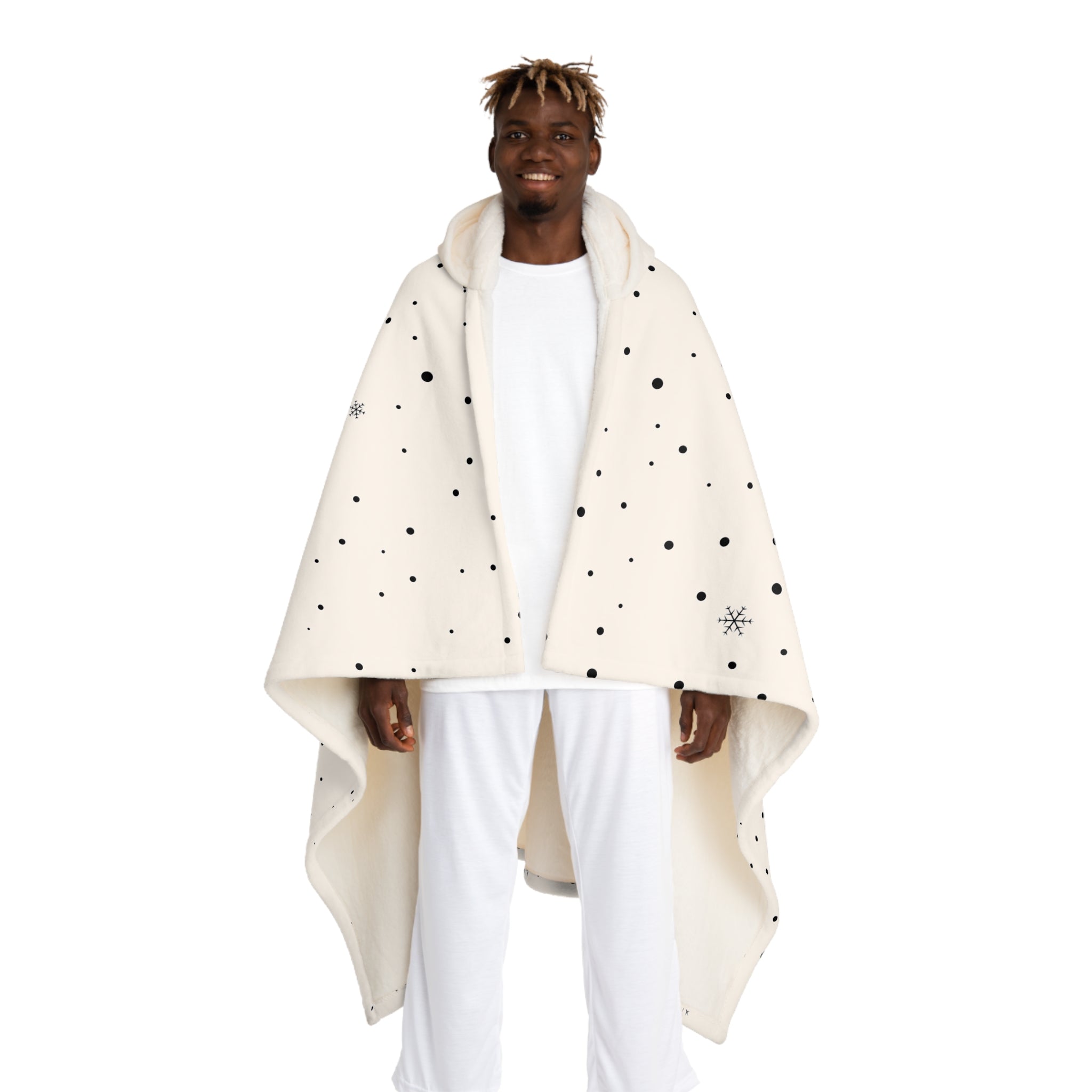 Hooded Sherpa Fleece Blanket