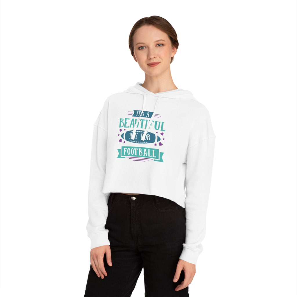 Womens Cropped Hooded Sweatshirt