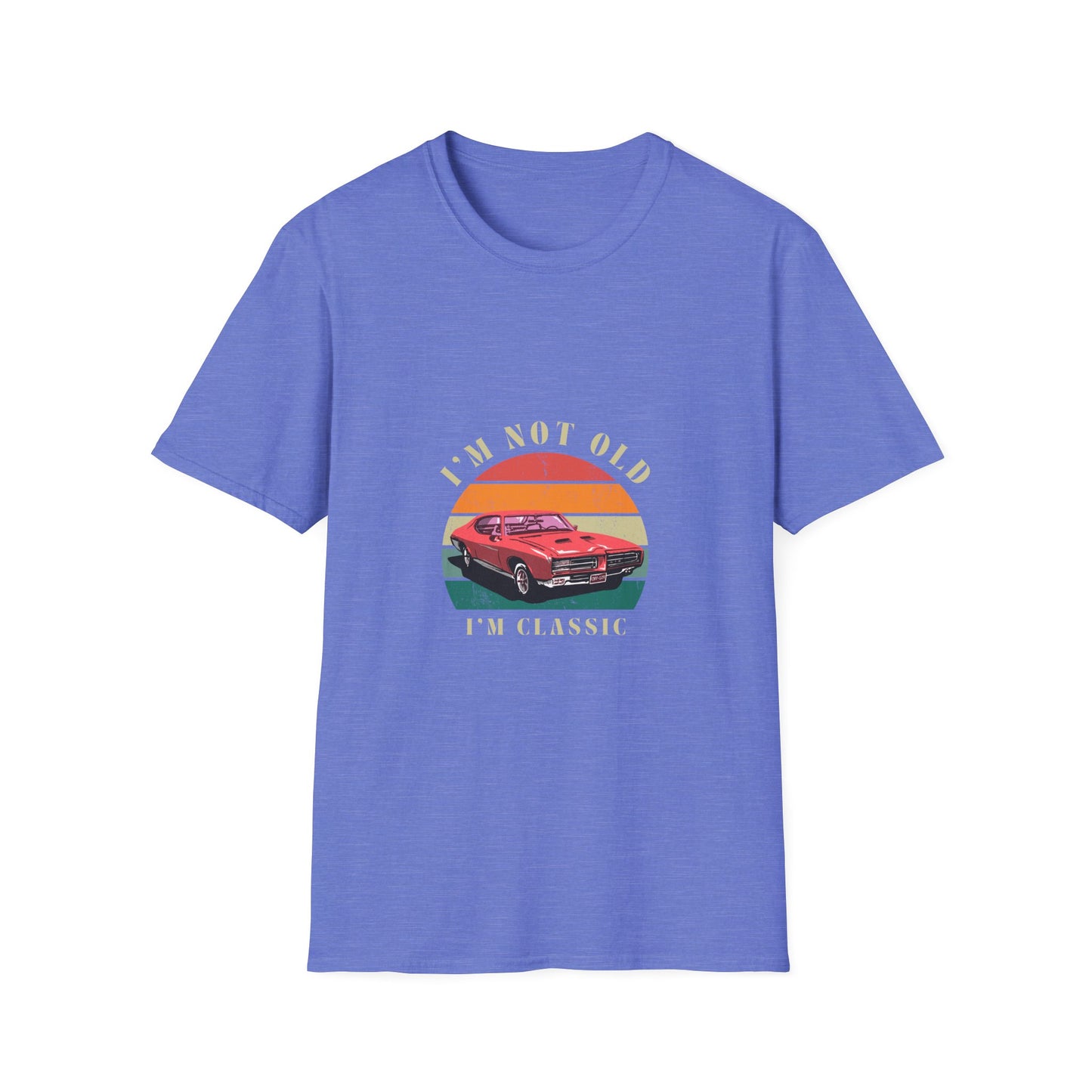 Vintage Classic Car Unisex Softstyle T-Shirt - "I'm Not Old, I'm Classic"