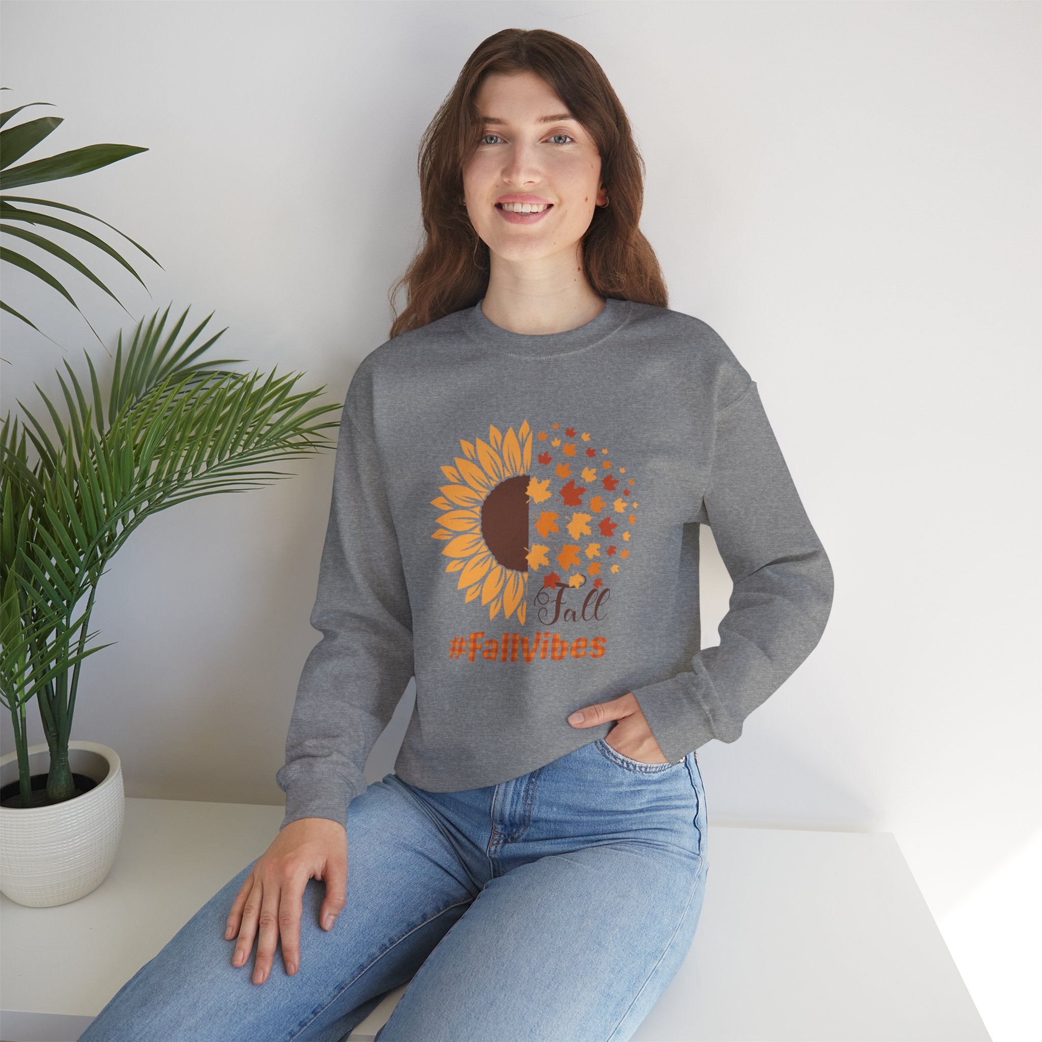 Unisex Heavy Blend™ Crewneck Sweatshirt/ Fall Vibes