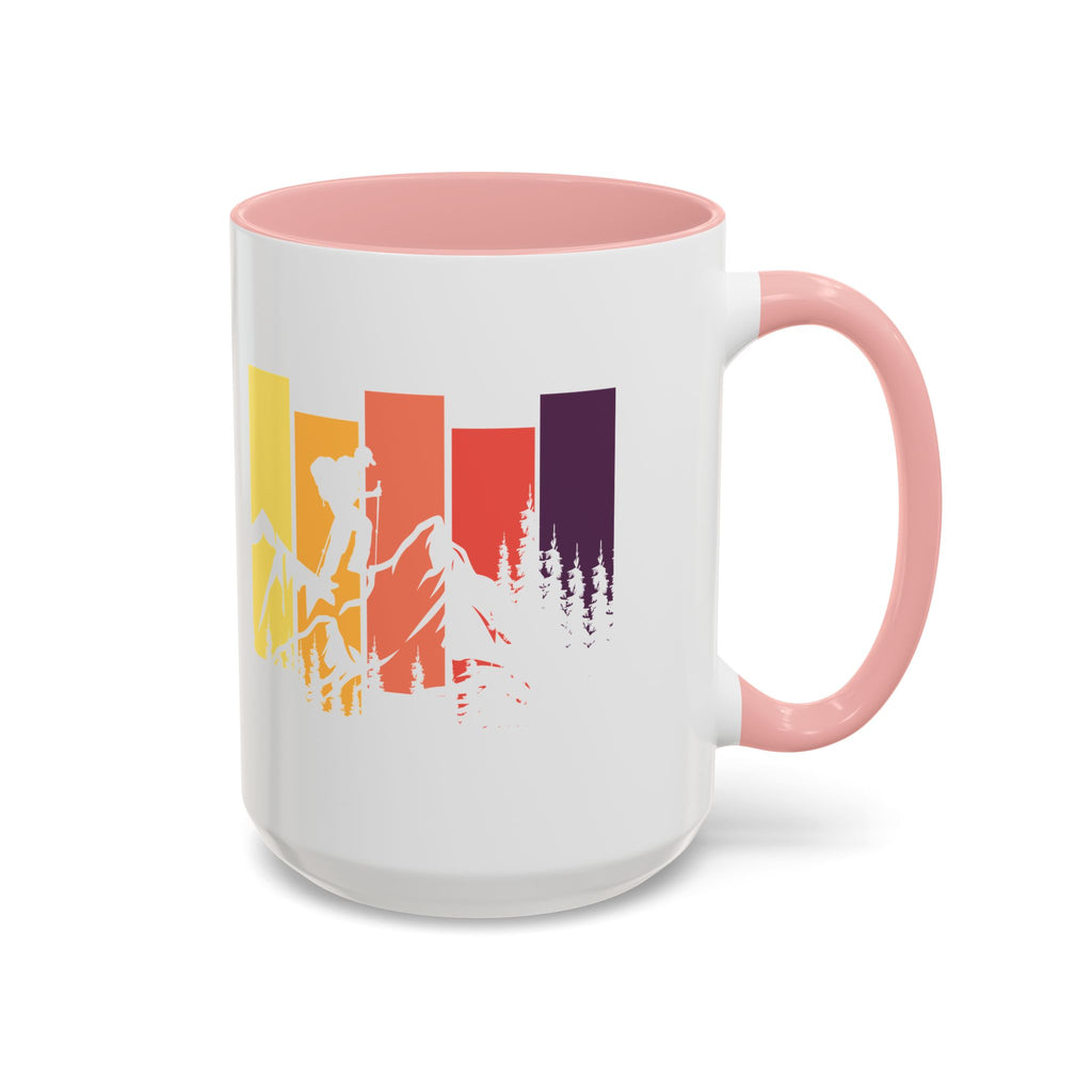 Colorful Mountain Adventure Coffee Mug, Nature Lover's Gift, Camping Mug, Hiking Coffee Cup, Outdoor Enthusiast Drinkware