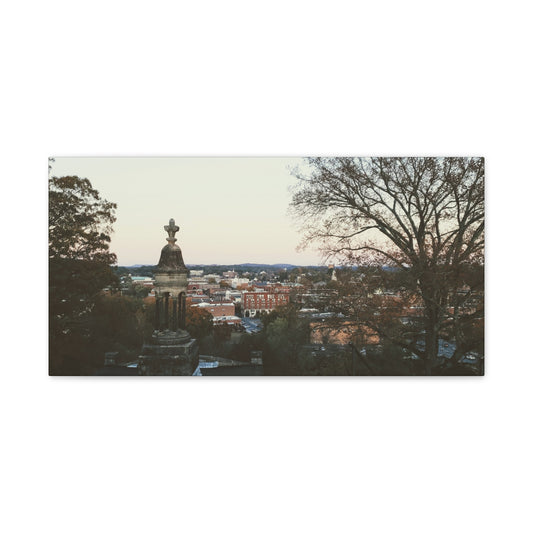 Classic Canvas - Rome, GA Cityscape in Old-Time color