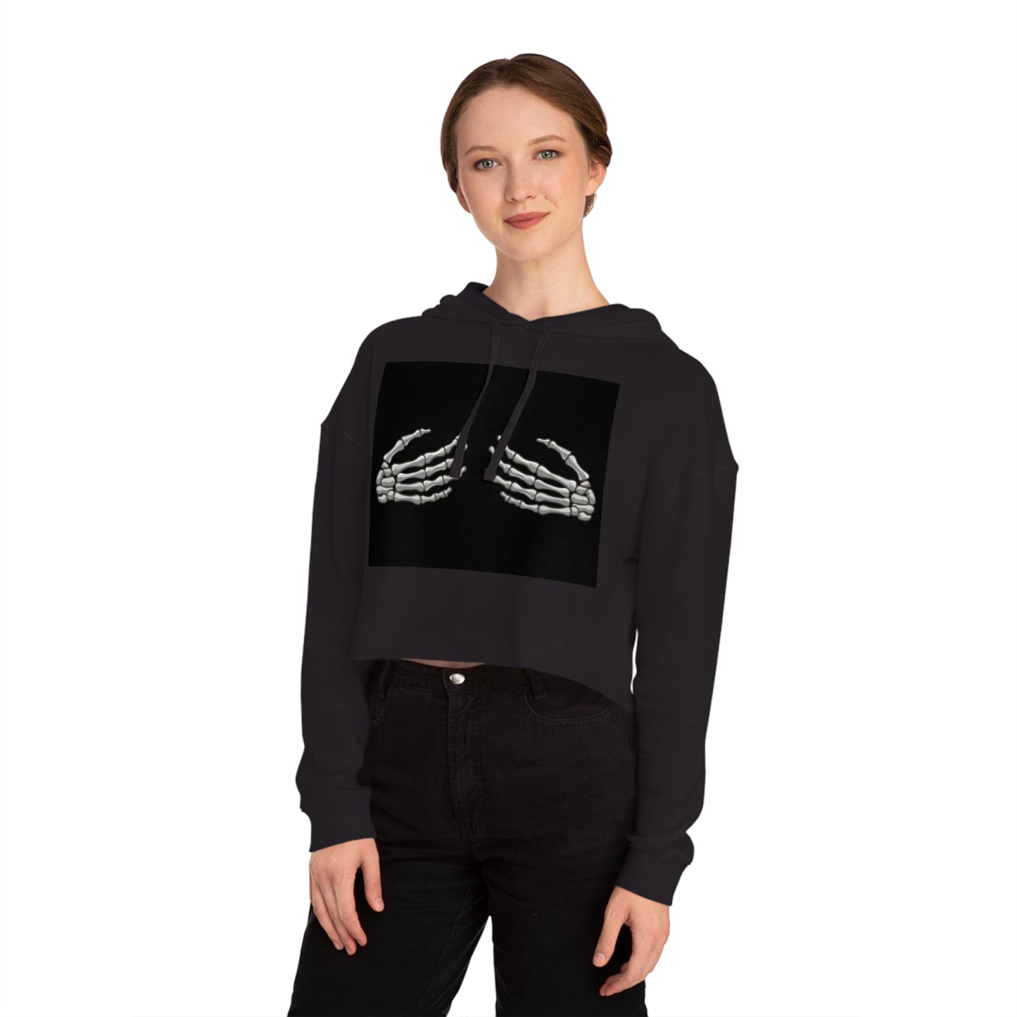 Womens Cropped Hooded Sweatshirt