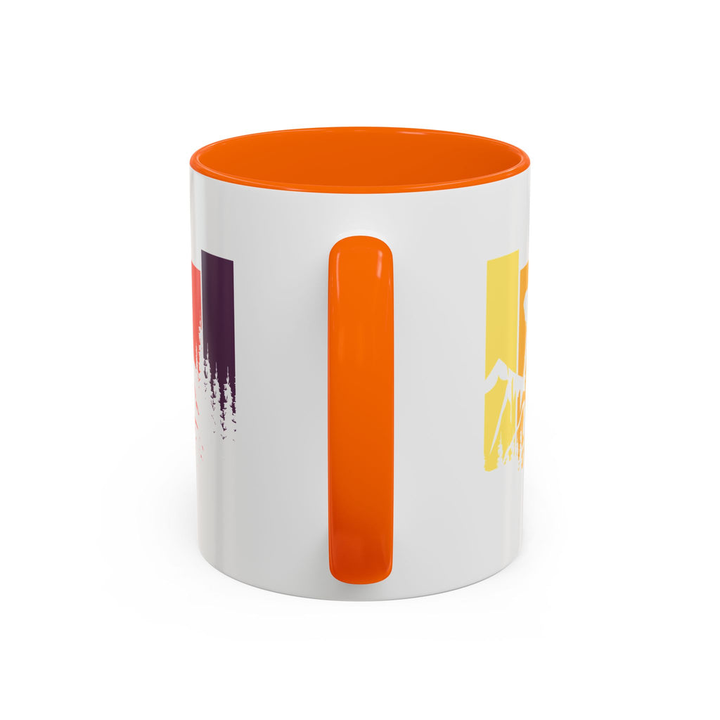 Colorful Mountain Adventure Coffee Mug, Nature Lover's Gift, Camping Mug, Hiking Coffee Cup, Outdoor Enthusiast Drinkware