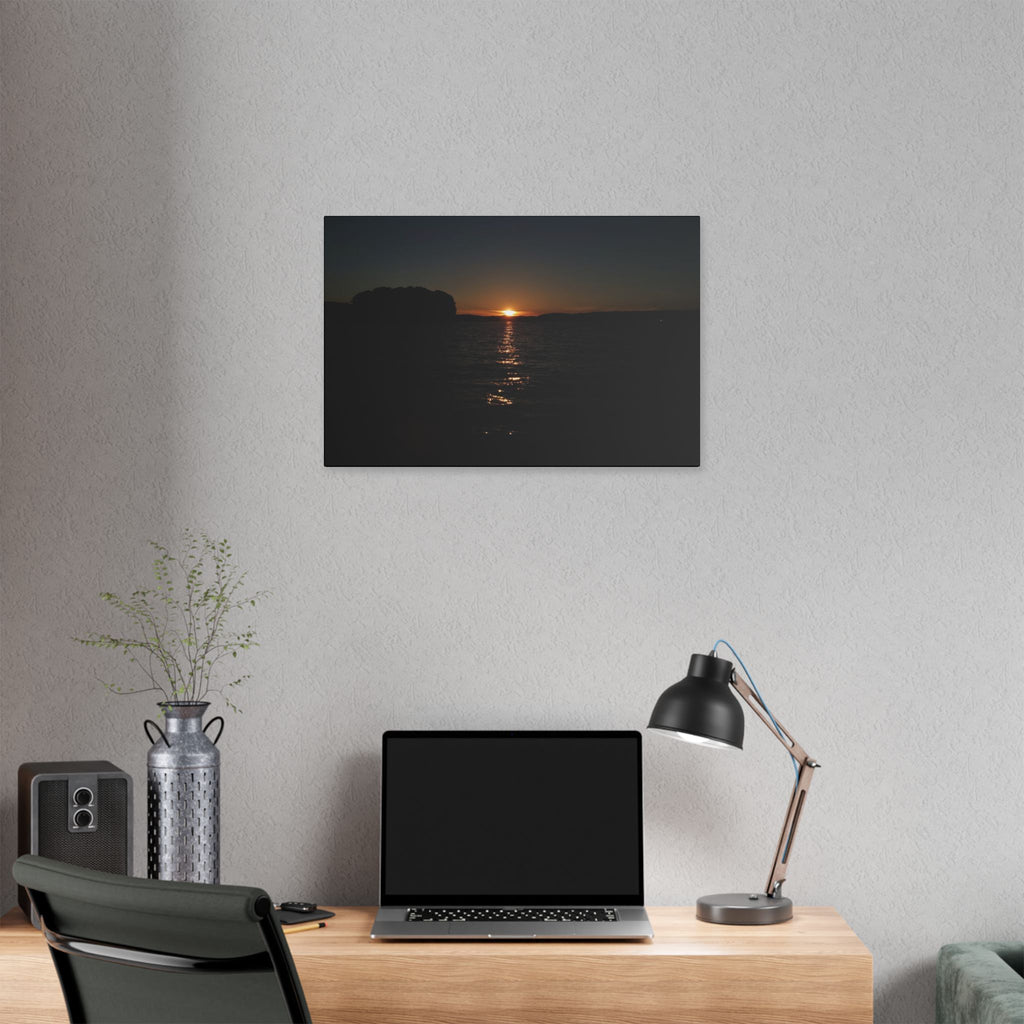 Classic Stretched Canvas - Sunset on Lake Alatoona