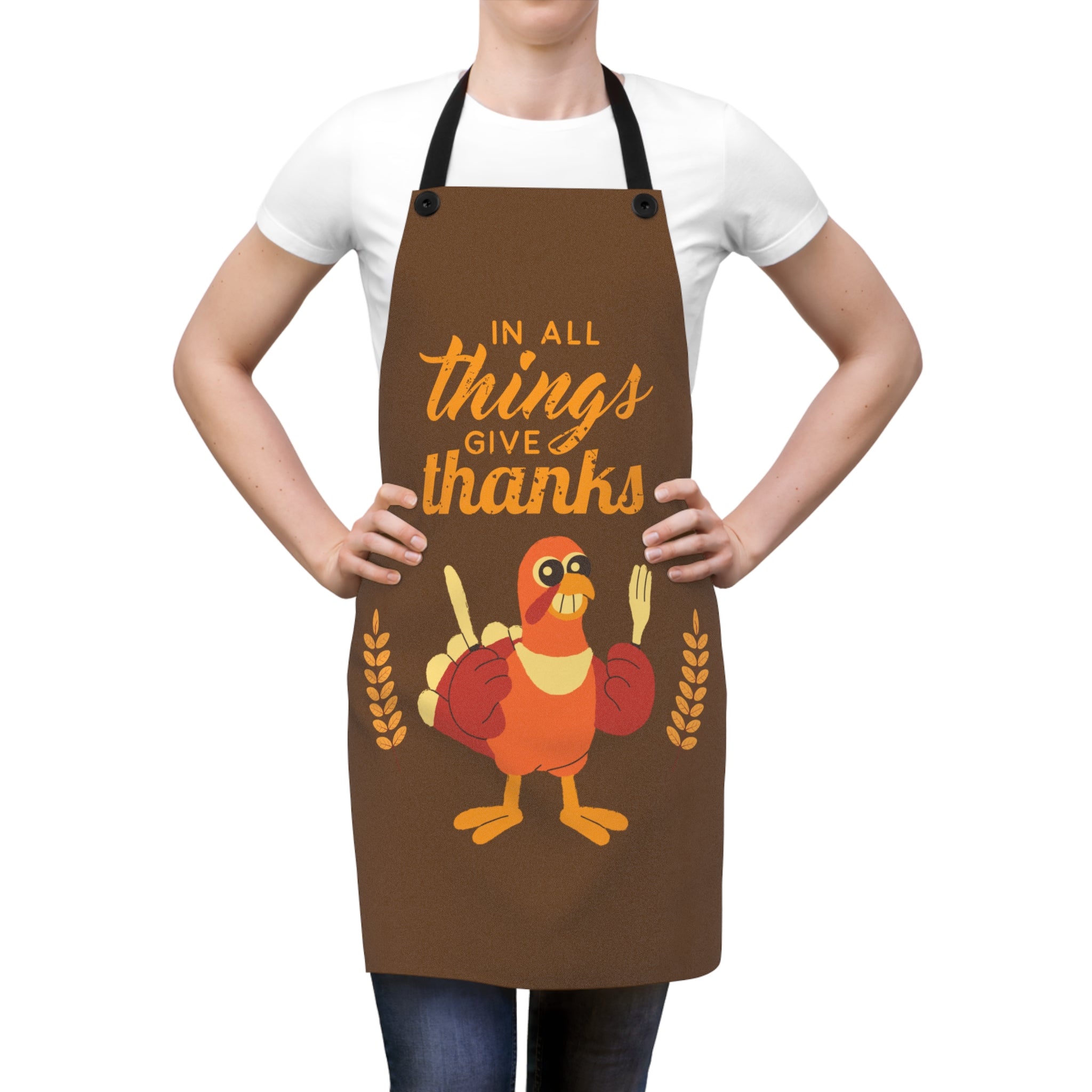 Thanksgiving Apron, Fun Cooking Gift for Chefs, Thanksgiving Decor, Family Gathering Apron, Kitchen Accessory