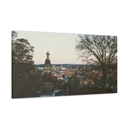 Classic Canvas - Rome, GA Cityscape in Old-Time color