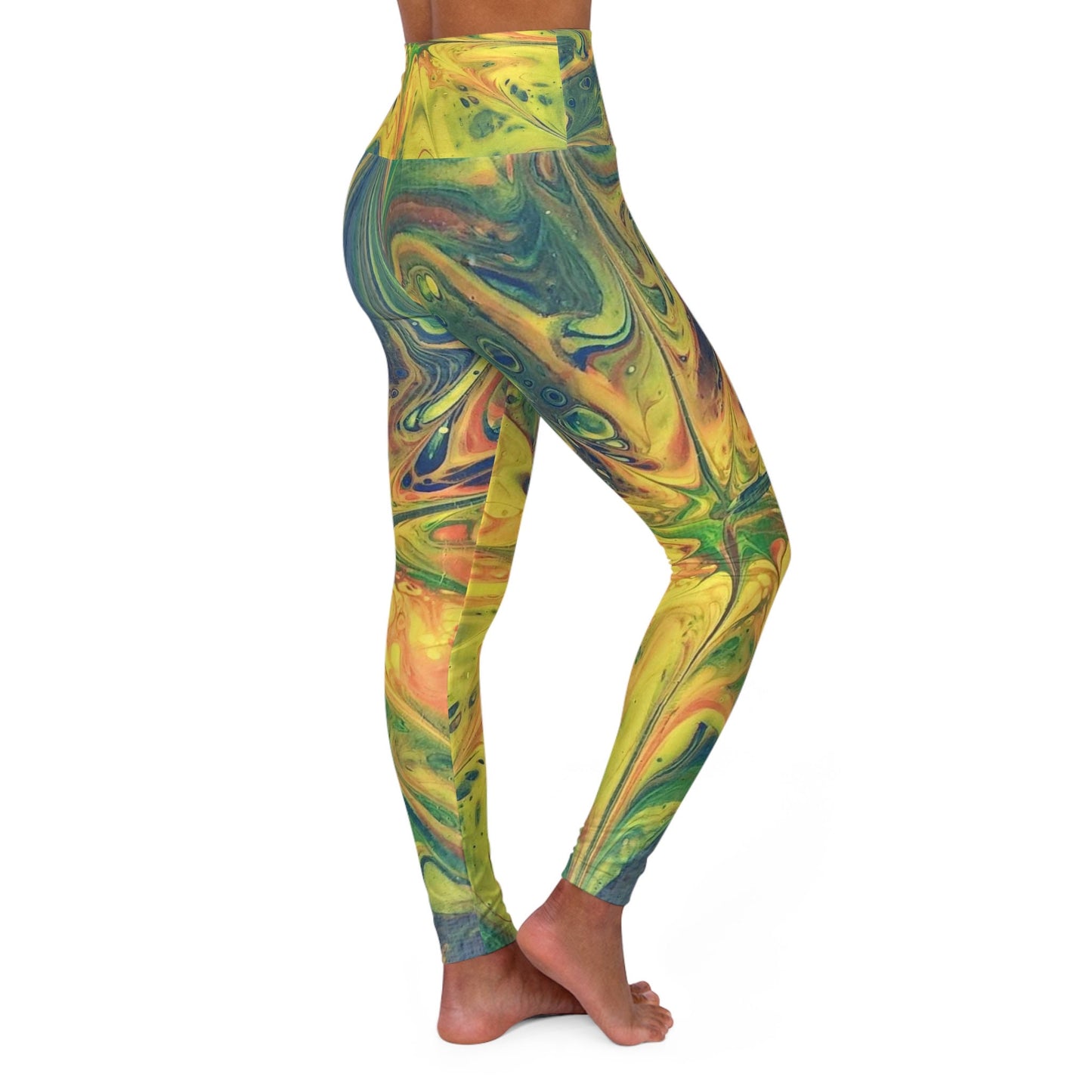 High Waisted Yoga Leggings (AOP)